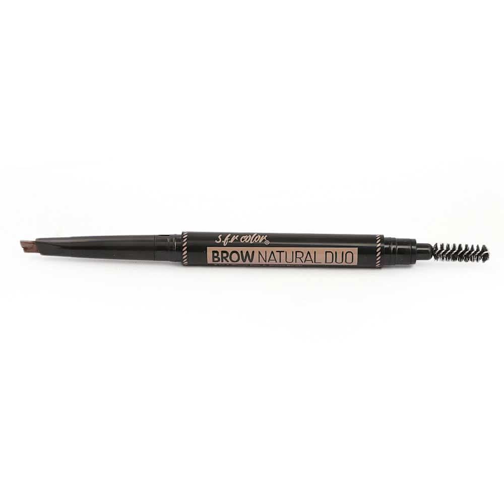 S.F.R Color 2IN1 Brow Pen+Brow Brush - Chocolate 120, Beauty & Personal Care, Brushes And Applicators, Chase Value, Chase Value