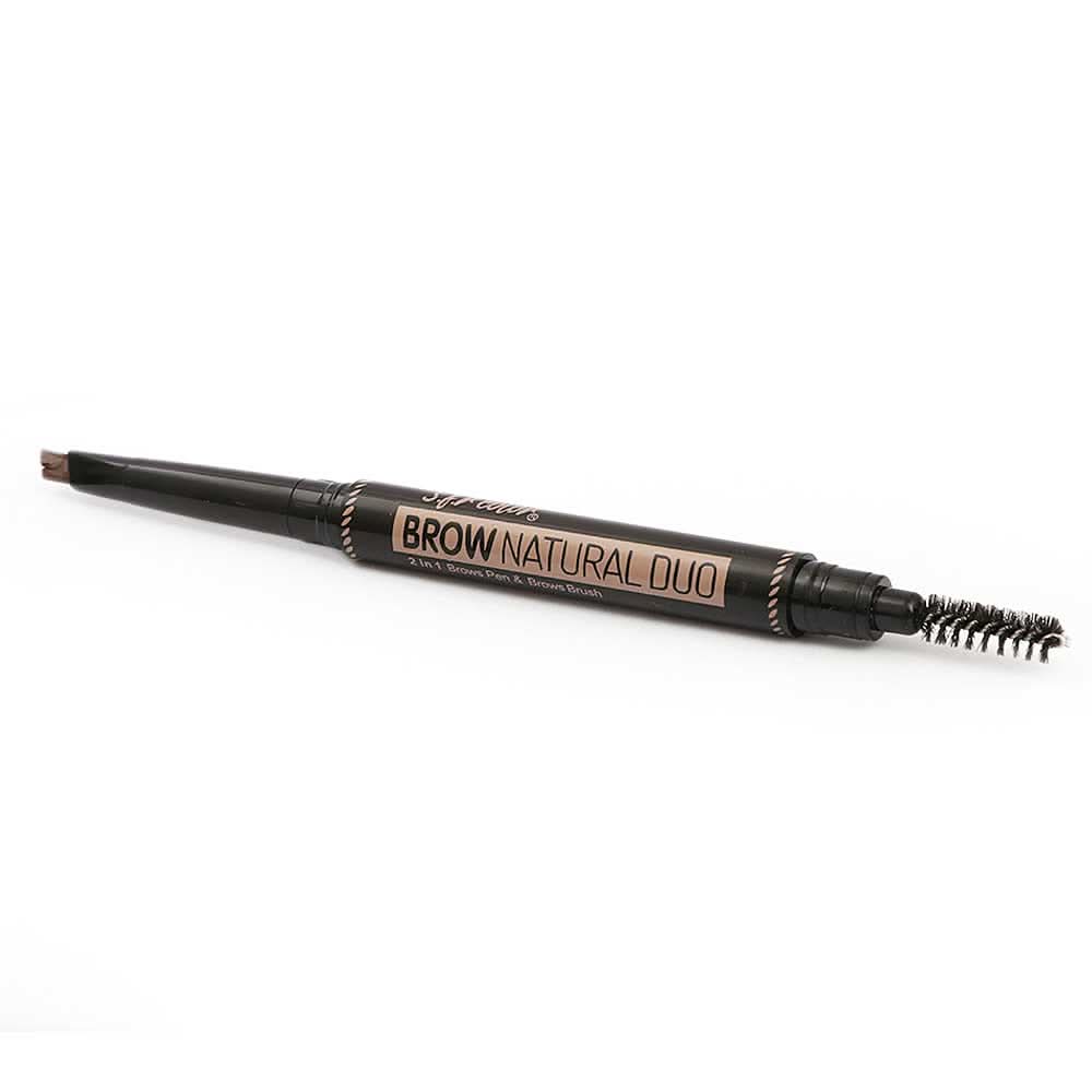 S.F.R Color 2IN1 Brow Pen+Brow Brush - Chocolate 120, Beauty & Personal Care, Brushes And Applicators, Chase Value, Chase Value