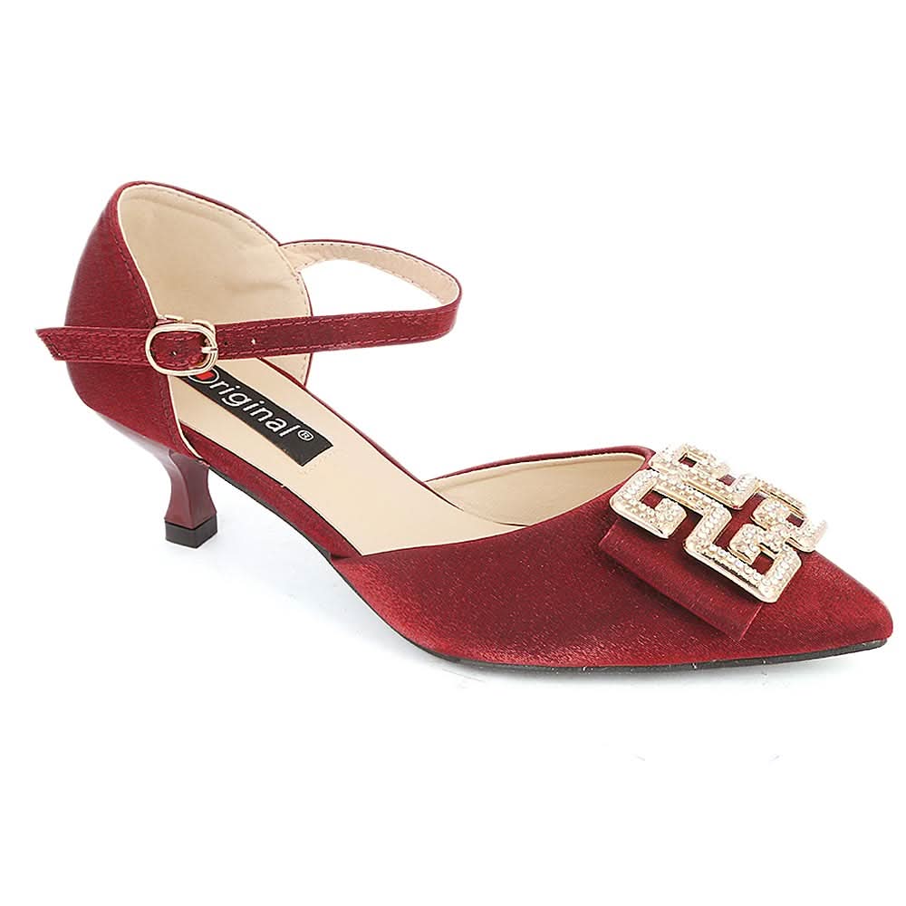 Women's Fancy Heel (C-25) - Maroon, Women, Heels, Chase Value, Chase Value