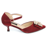 Women's Fancy Heel (C-25) - Maroon, Women, Heels, Chase Value, Chase Value