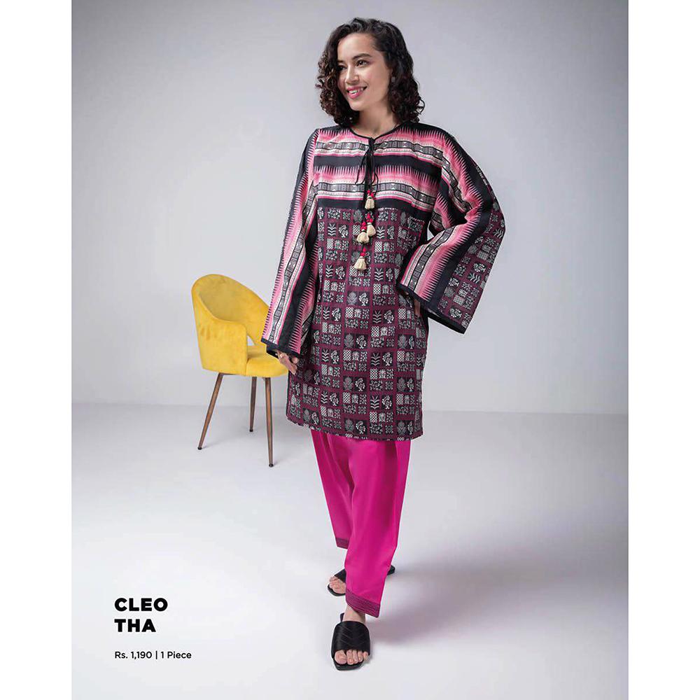 Sapphire 1Pcs Un-Stitched Shirt Day Vol 2 - Cleotha, Women, Unstitched Kurti, Sapphire, Chase Value