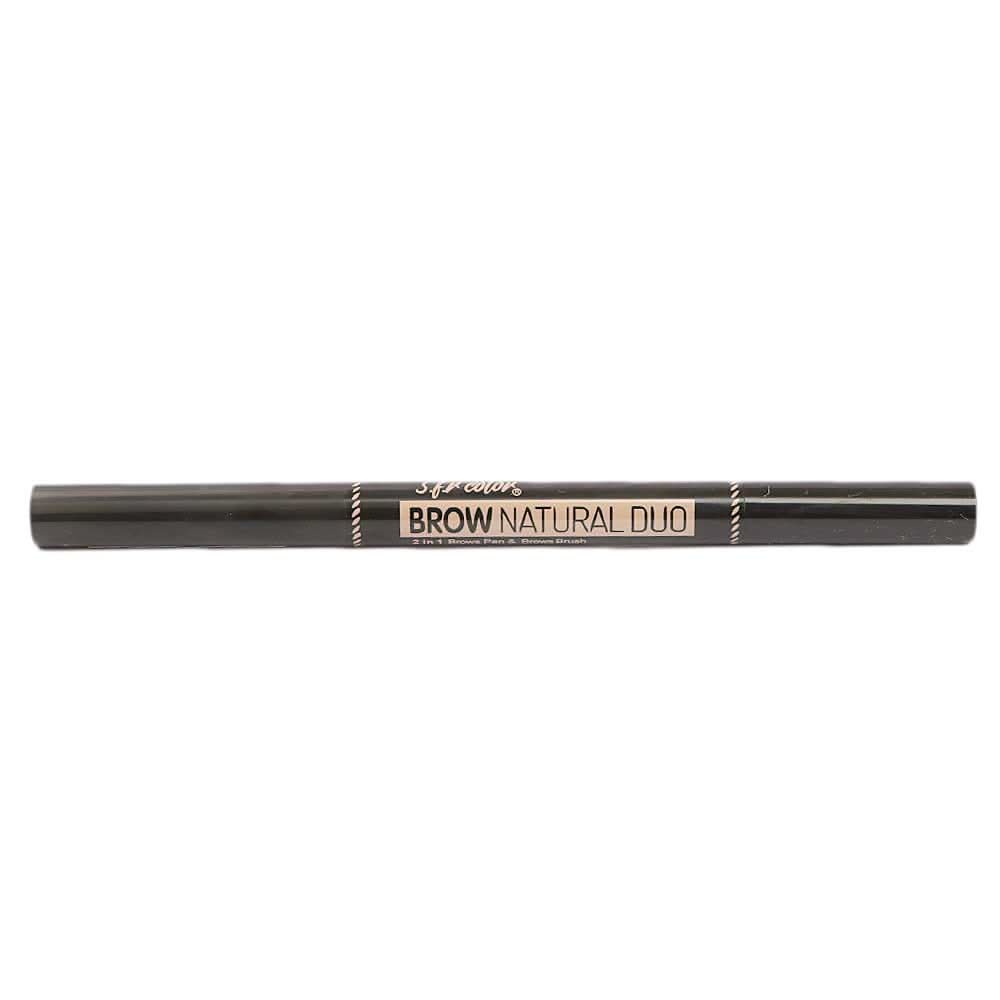 S.F.R Color 2IN1 Brow Pen+Brow Brush - Coffee 115, Beauty & Personal Care, Brushes And Applicators, Chase Value, Chase Value