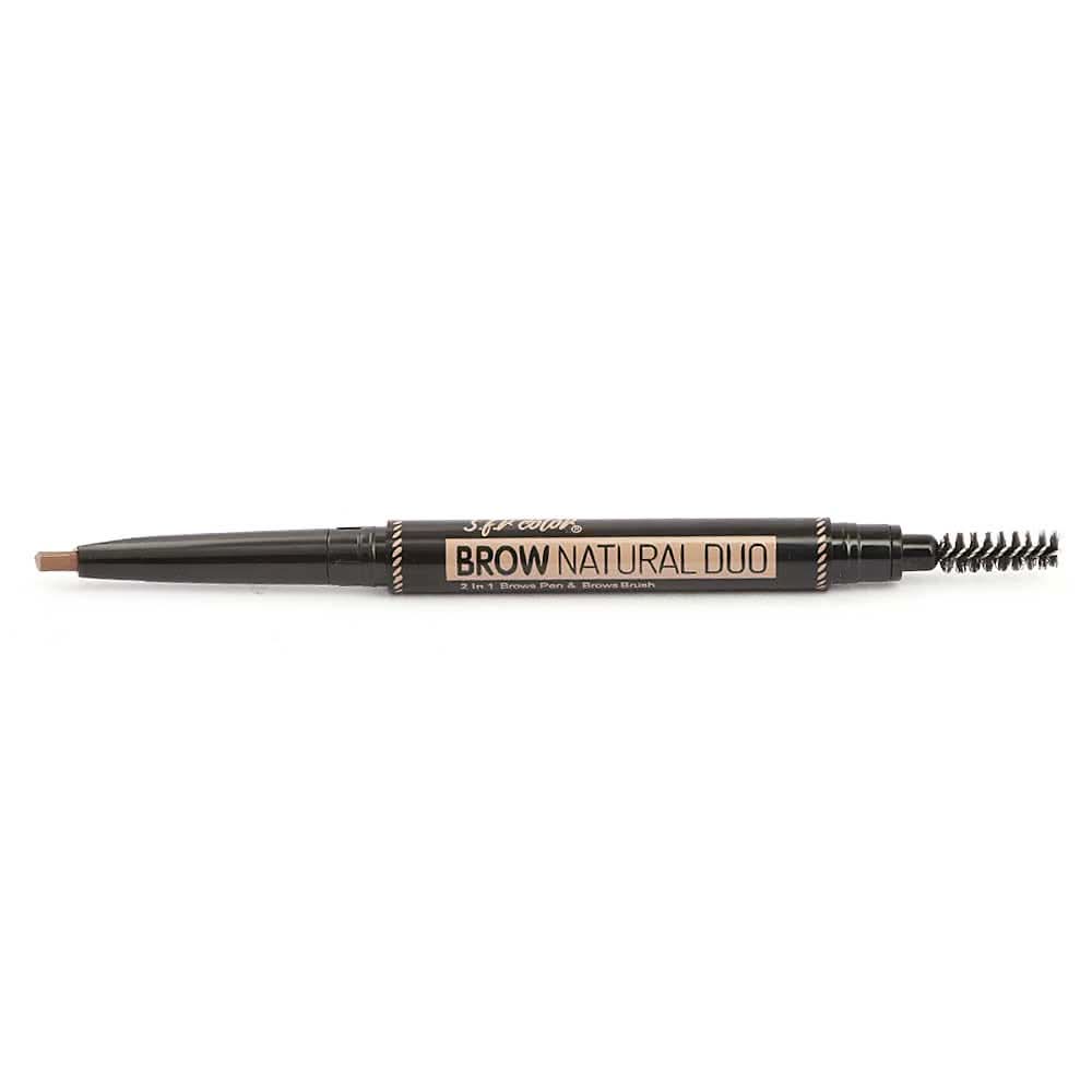 S.F.R Color 2IN1 Brow Pen+Brow Brush - Coffee 115, Beauty & Personal Care, Brushes And Applicators, Chase Value, Chase Value