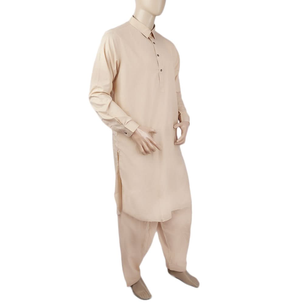 Men's Mashriq Slim Fit Shalwar Suit - Cream, Men, Shalwar Kameez, Chase Value, Chase Value