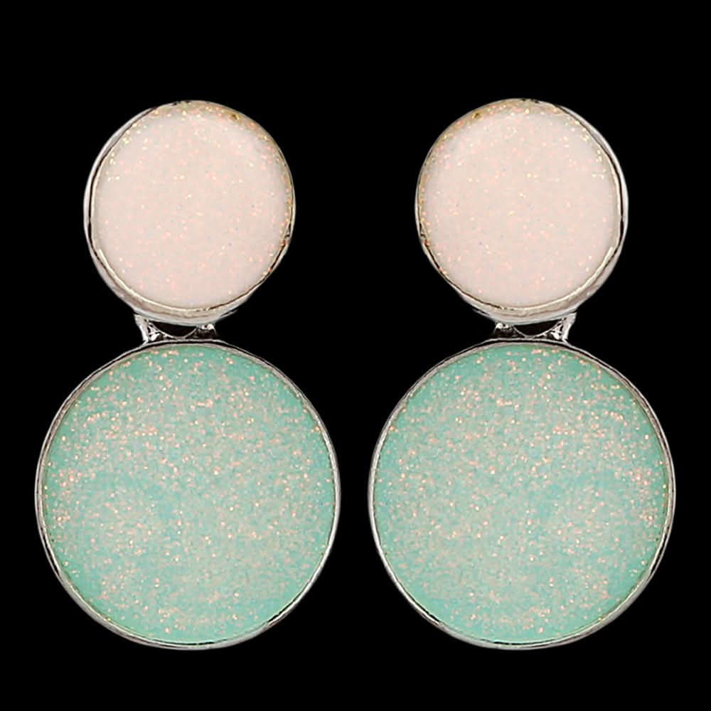 Women's Ear Tops -  Cyan Silver, Women, Earrings & Tops, Chase Value, Chase Value