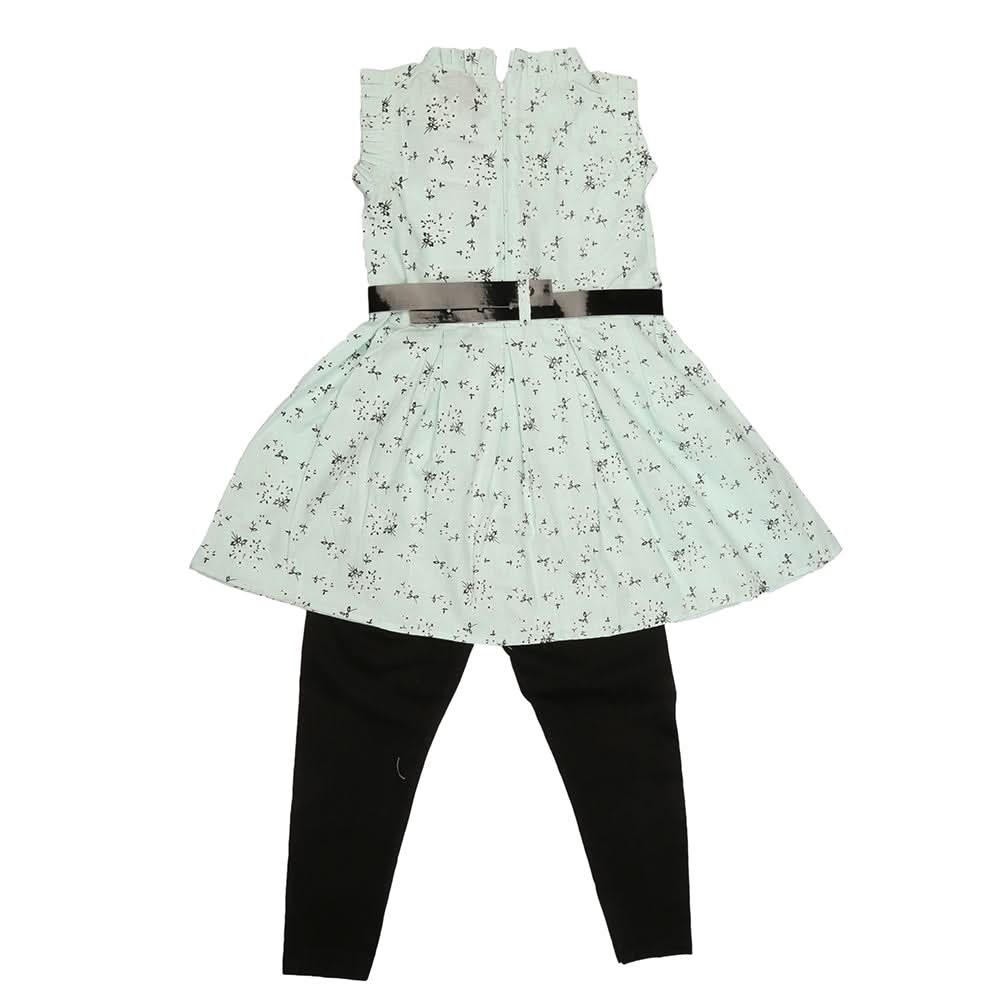 Girls 2 Pcs Half Sleeves Suit - Blue, Kids, Girls Sets And Suits, Chase Value, Chase Value