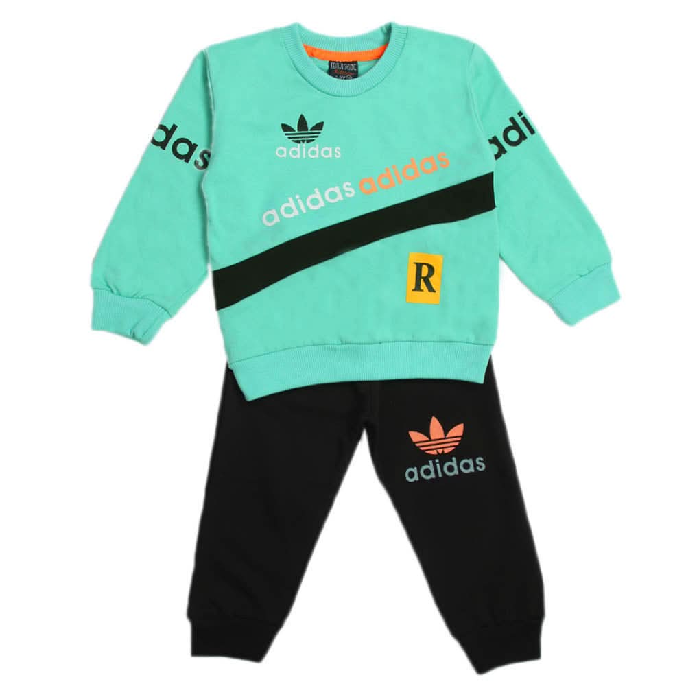 Boys Full Sleeves 2Pcs Suit - Cyan, Boys Sets & Suits, Chase Value, Chase Value