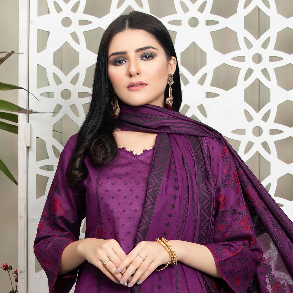 Ruhi Jacquard Banarsi 3 Pcs Un-Stitched Suit - 5, Women, 3Pcs Shalwar Suit, Rana Arts, Chase Value