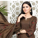 Ruhi Jacquard Banarsi 3 Pcs Un-Stitched Suit - 10, Women, 3Pcs Shalwar Suit, Rana Arts, Chase Value