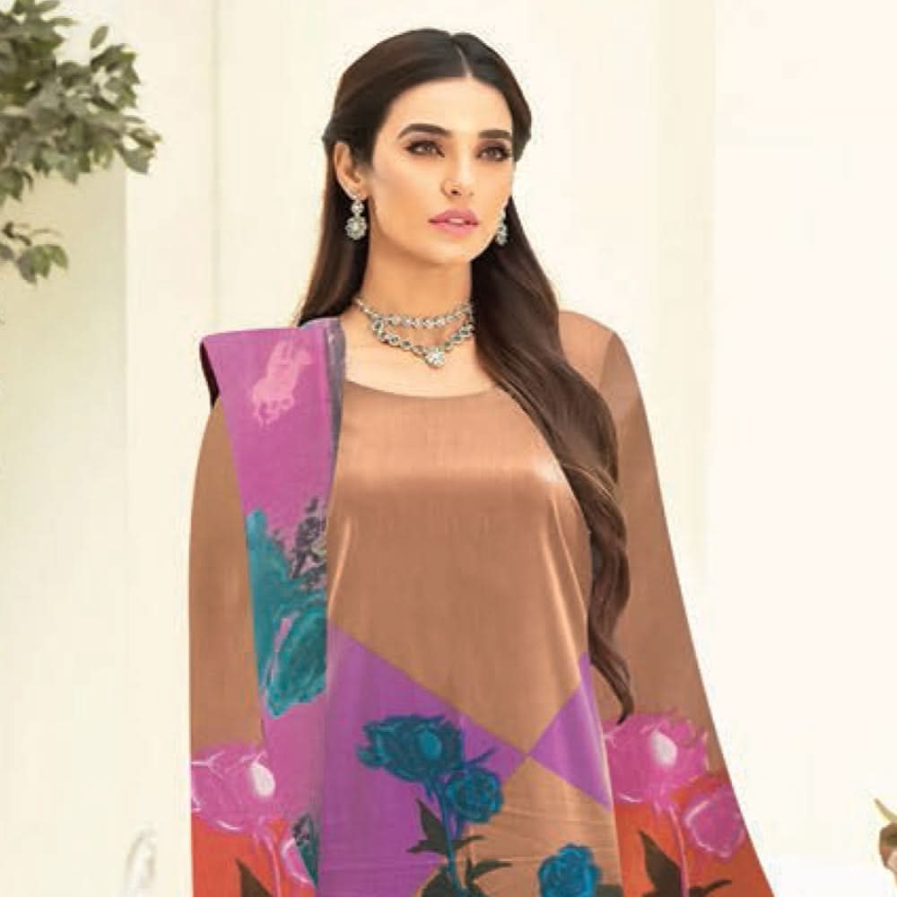 Noor Jahan Anmol Printed Lawn 2 Pcs Un-Stitched Suit - 3-B, Women, 2Pcs Shalwar Suit, Rana Arts, Chase Value