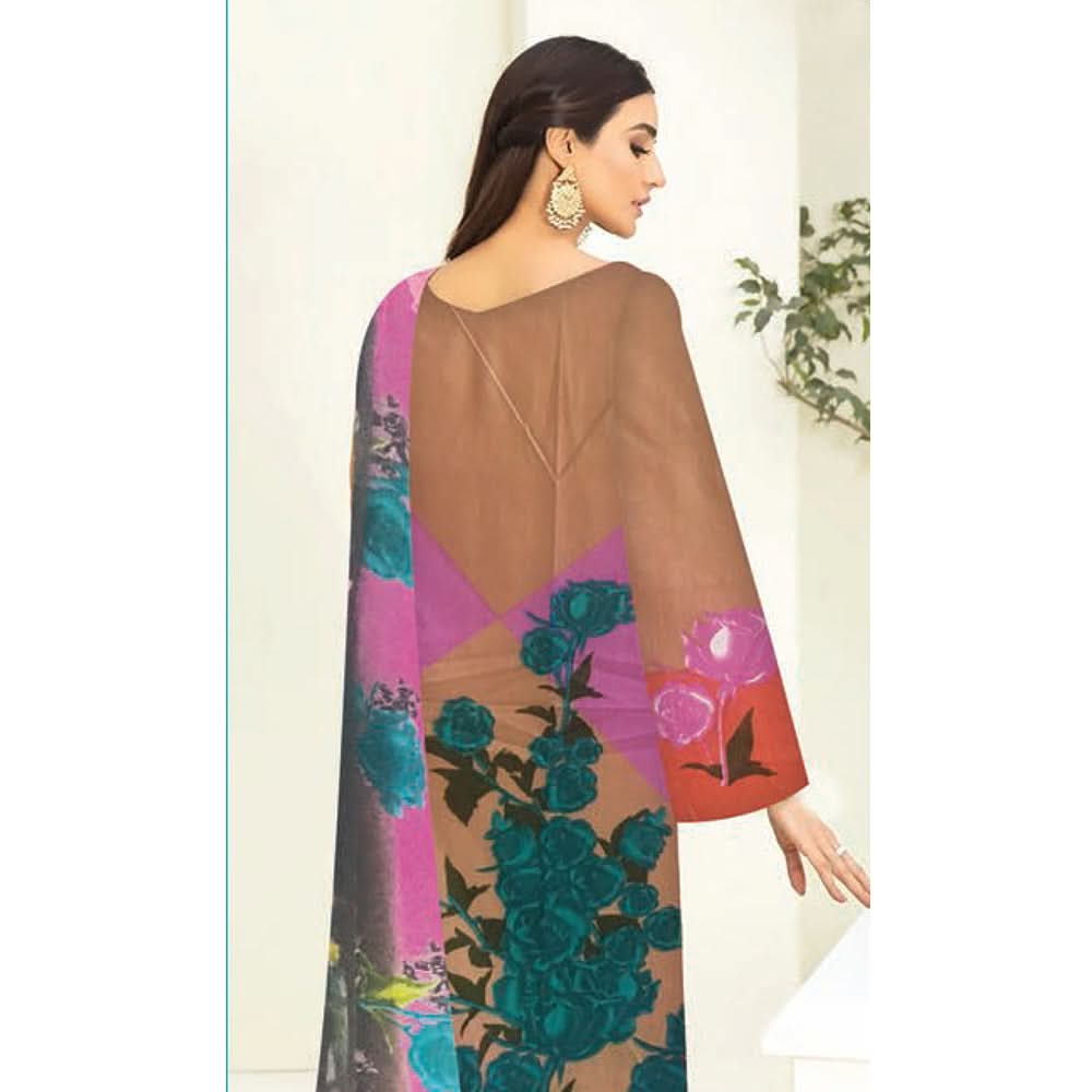 Noor Jahan Anmol Printed Lawn 2 Pcs Un-Stitched Suit - 3-B, Women, 2Pcs Shalwar Suit, Rana Arts, Chase Value