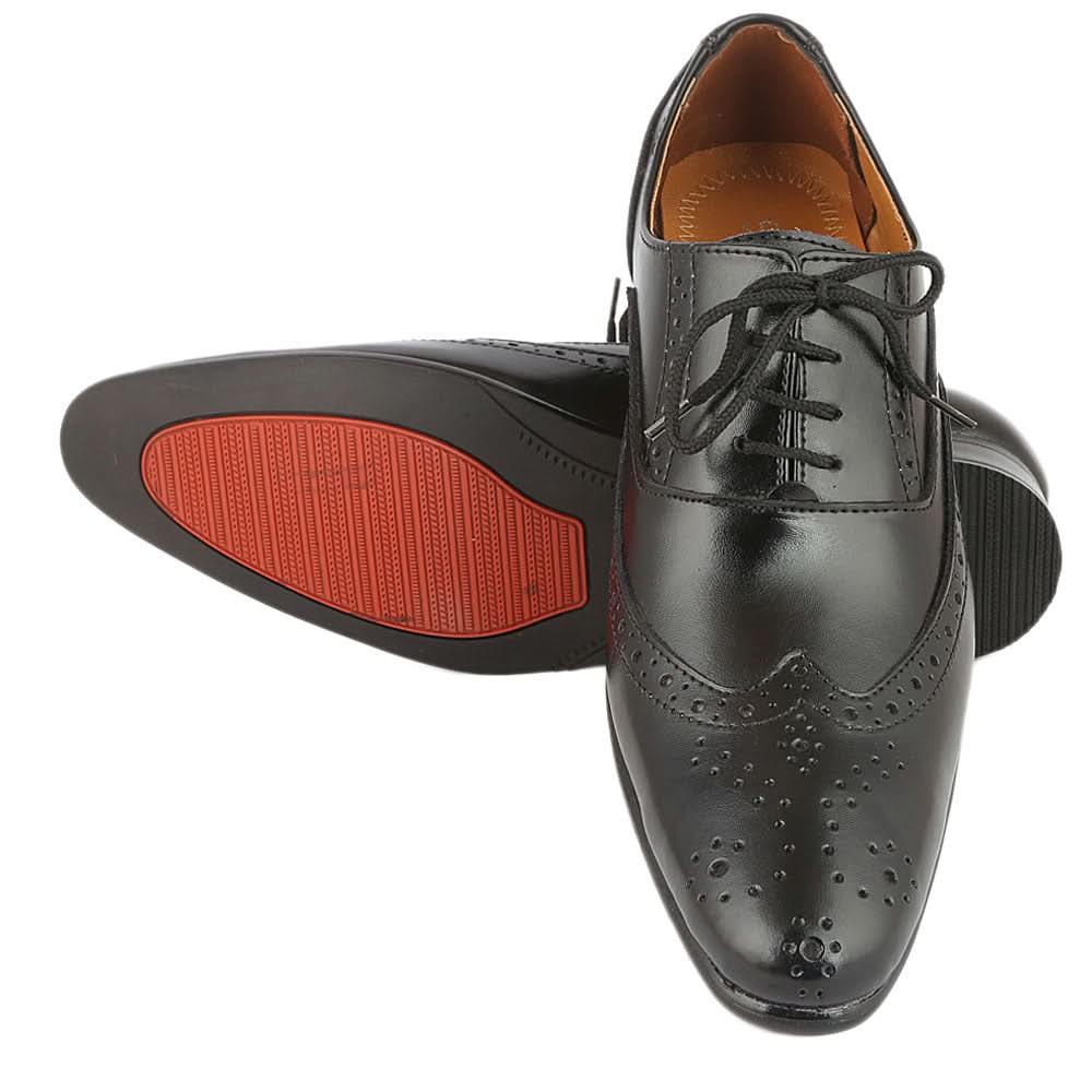 Men's Formal Shoes D-113 - Black, Men, Formal Shoes, Chase Value, Chase Value