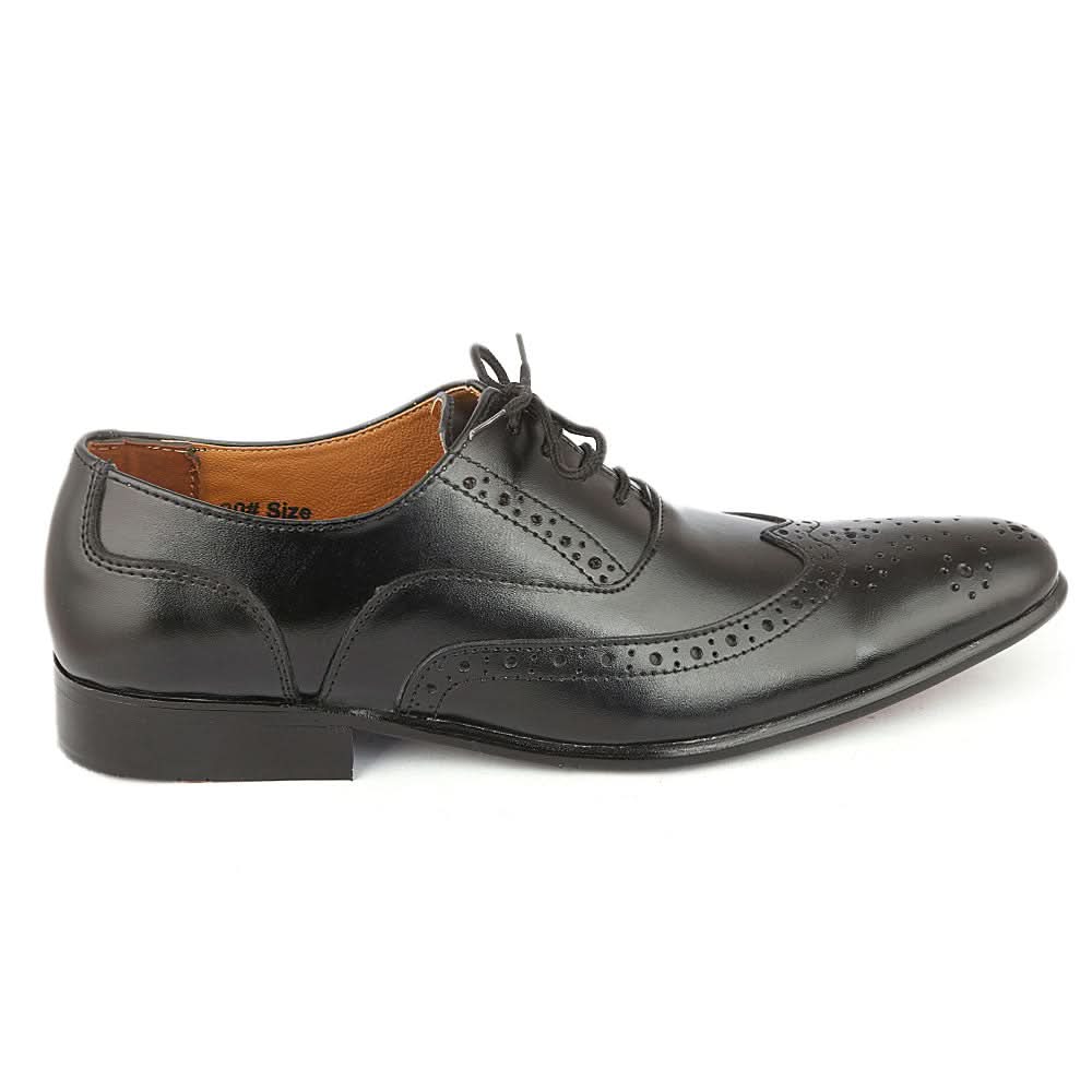 Men's Formal Shoes D-113 - Black, Men, Formal Shoes, Chase Value, Chase Value
