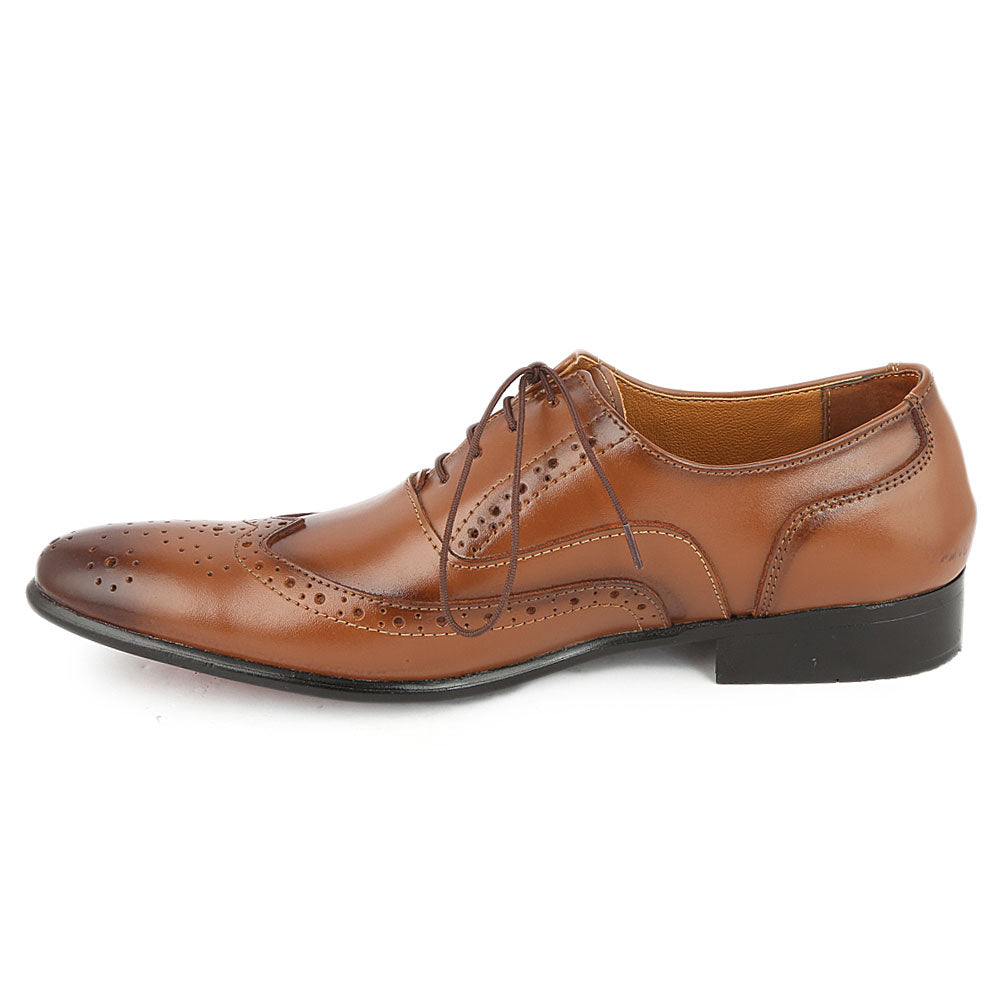 Men's Formal Shoes D-113 - Brown, Men, Formal Shoes, Chase Value, Chase Value