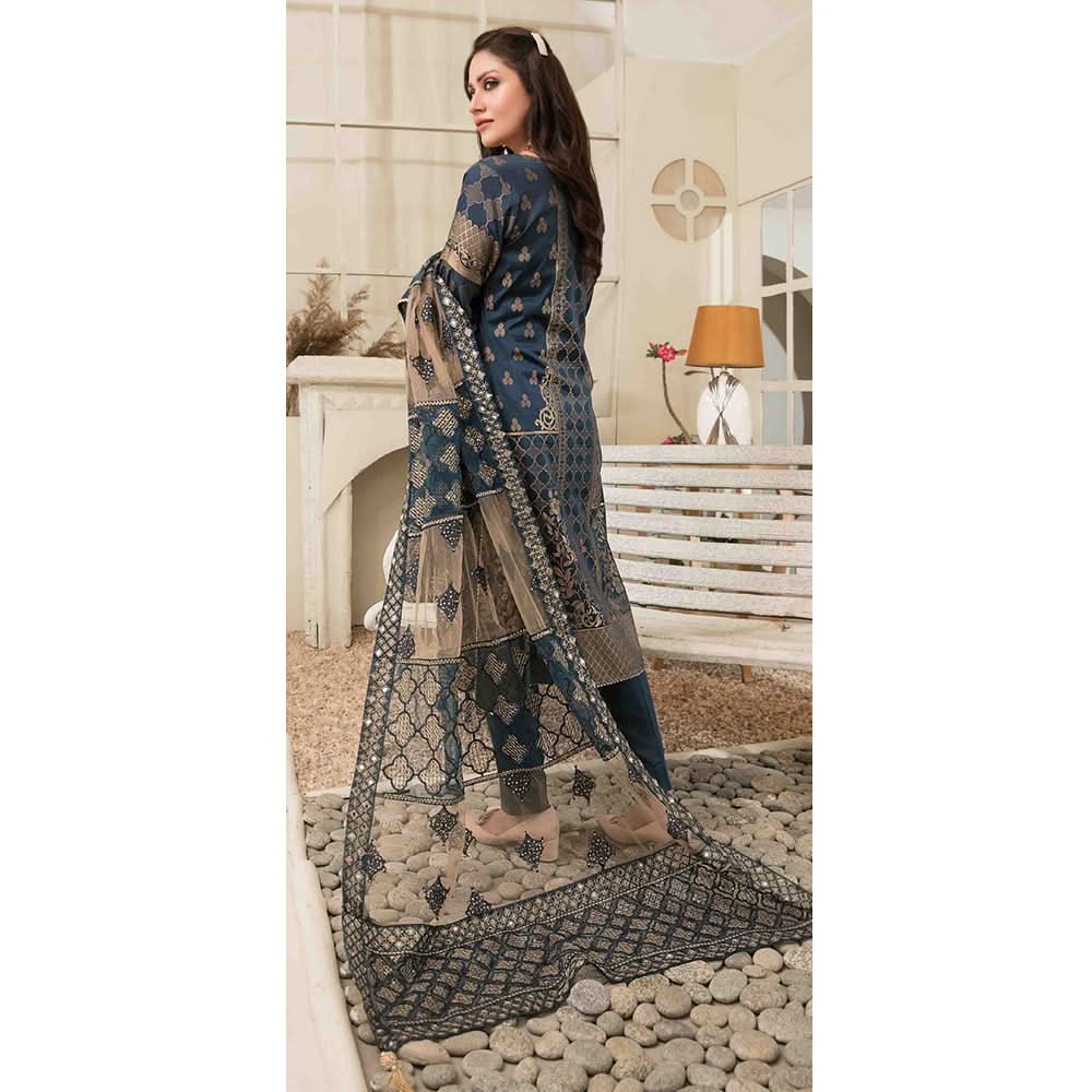 Expression Of Love Embroidered Jacquard 3 Pcs Un-Stitched Suit - 1141, Women, 3Pcs Shalwar Suit, Tawakkal Fabrics, Chase Value