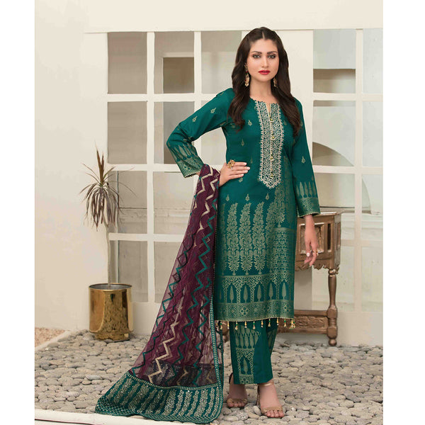 Expression Of Love Embroidered Jacquard 3 Pcs Un-Stitched Suit - 1146, Women, 3Pcs Shalwar Suit, Tawakkal Fabrics, Chase Value