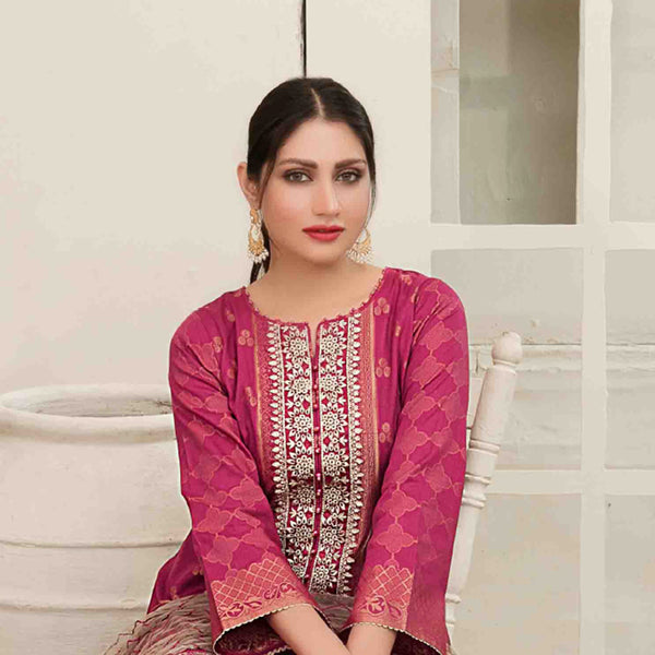 Expression Of Love Embroidered Jacquard 3 Pcs Un-Stitched Suit - 1147, Women, 3Pcs Shalwar Suit, Tawakkal Fabrics, Chase Value
