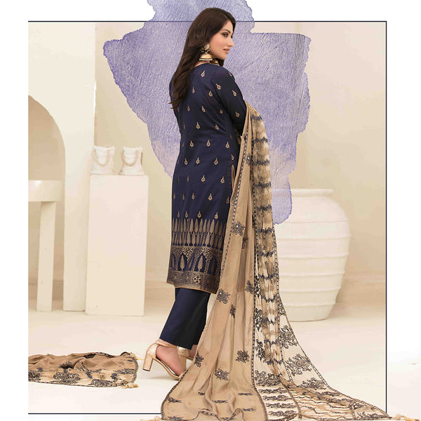 Expression Of Love Embroidered Jacquard 3 Pcs Un-Stitched Suit - 1148, Women, 3Pcs Shalwar Suit, Tawakkal Fabrics, Chase Value