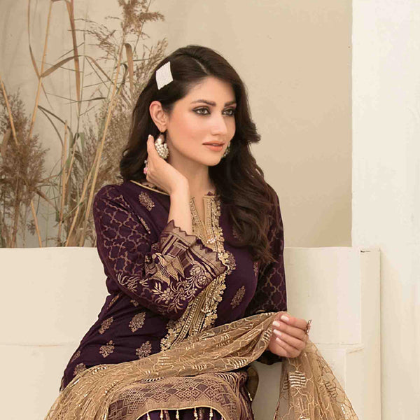 Expression Of Love Embroidered Jacquard 3 Pcs Un-Stitched Suit - 1149, Women, 3Pcs Shalwar Suit, Tawakkal Fabrics, Chase Value