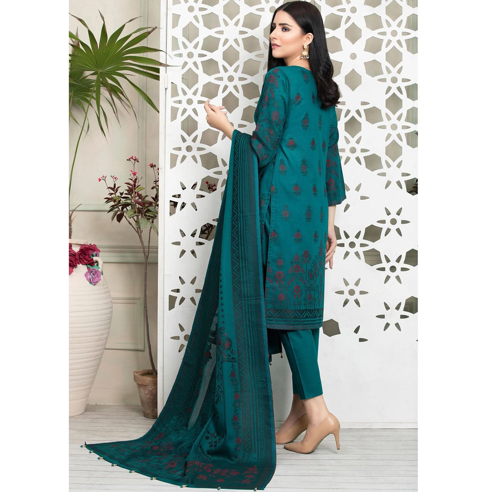Ruhi Jacquard Banarsi 3 Pcs Un-Stitched Suit - 11, Women, 3Pcs Shalwar Suit, Rana Arts, Chase Value