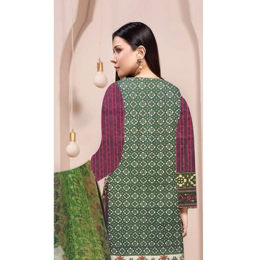 Noor Jahan Anmol Printed Lawn 2 Pcs Un-Stitched Suit - 4-A, Women, 2Pcs Shalwar Suit, Rana Arts, Chase Value