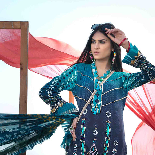 RAYS OF THE SUN Chundri Lawn 3 Pcs Un-Stitched Suit - 1274, Women, 3Pcs Shalwar Suit, Tawakkal Fabrics, Chase Value