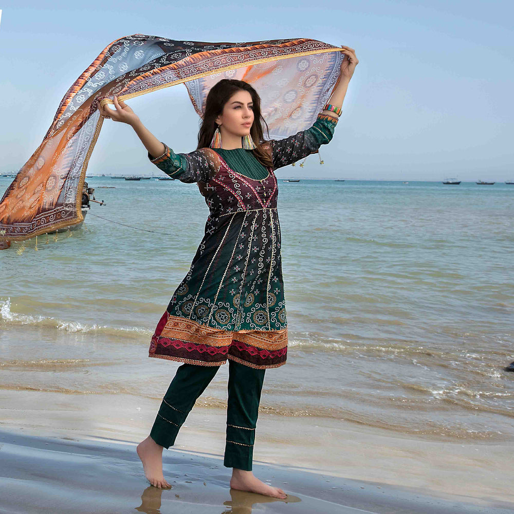 RAYS OF THE SUN Chundri Lawn 3 Pcs Un-Stitched Suit - 1276, Women, 3Pcs Shalwar Suit, Tawakkal Fabrics, Chase Value