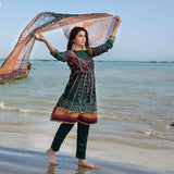 RAYS OF THE SUN Chundri Lawn 3 Pcs Un-Stitched Suit - 1276, Women, 3Pcs Shalwar Suit, Tawakkal Fabrics, Chase Value