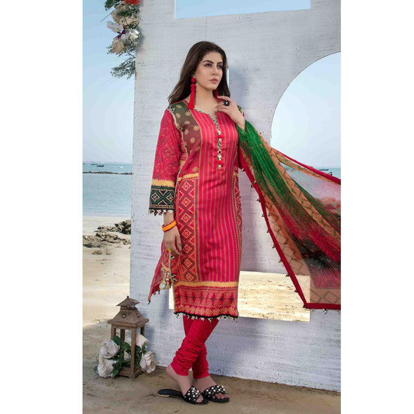 RAYS OF THE SUN Chundri Lawn 3 Pcs Un-Stitched Suit - 1278, Women, 3Pcs Shalwar Suit, Tawakkal Fabrics, Chase Value