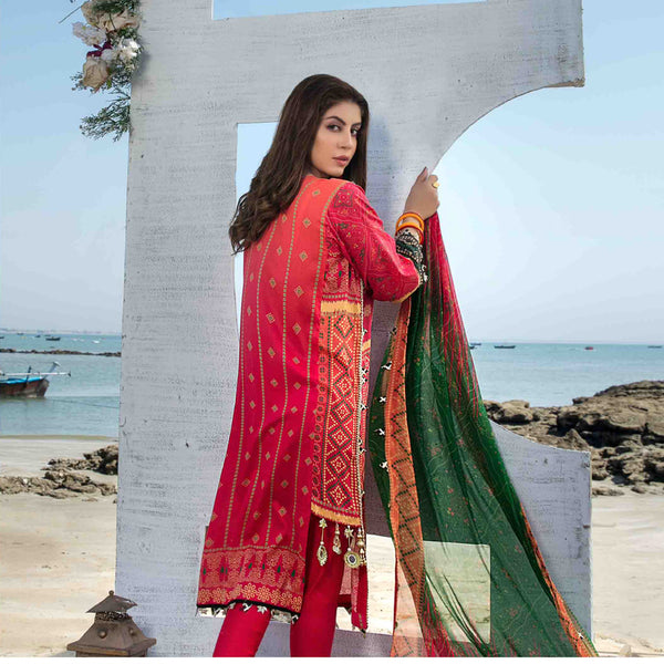 RAYS OF THE SUN Chundri Lawn 3 Pcs Un-Stitched Suit - 1278, Women, 3Pcs Shalwar Suit, Tawakkal Fabrics, Chase Value