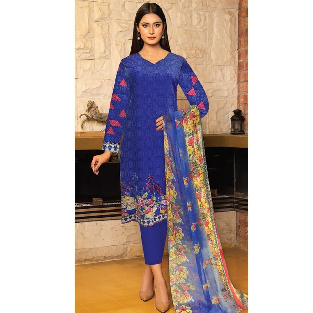 Noor Jahan Anmol Printed Lawn 3 Pcs Un-Stitched Suit - 9-A, Women, 3Pcs Shalwar Suit, Rana Arts, Chase Value