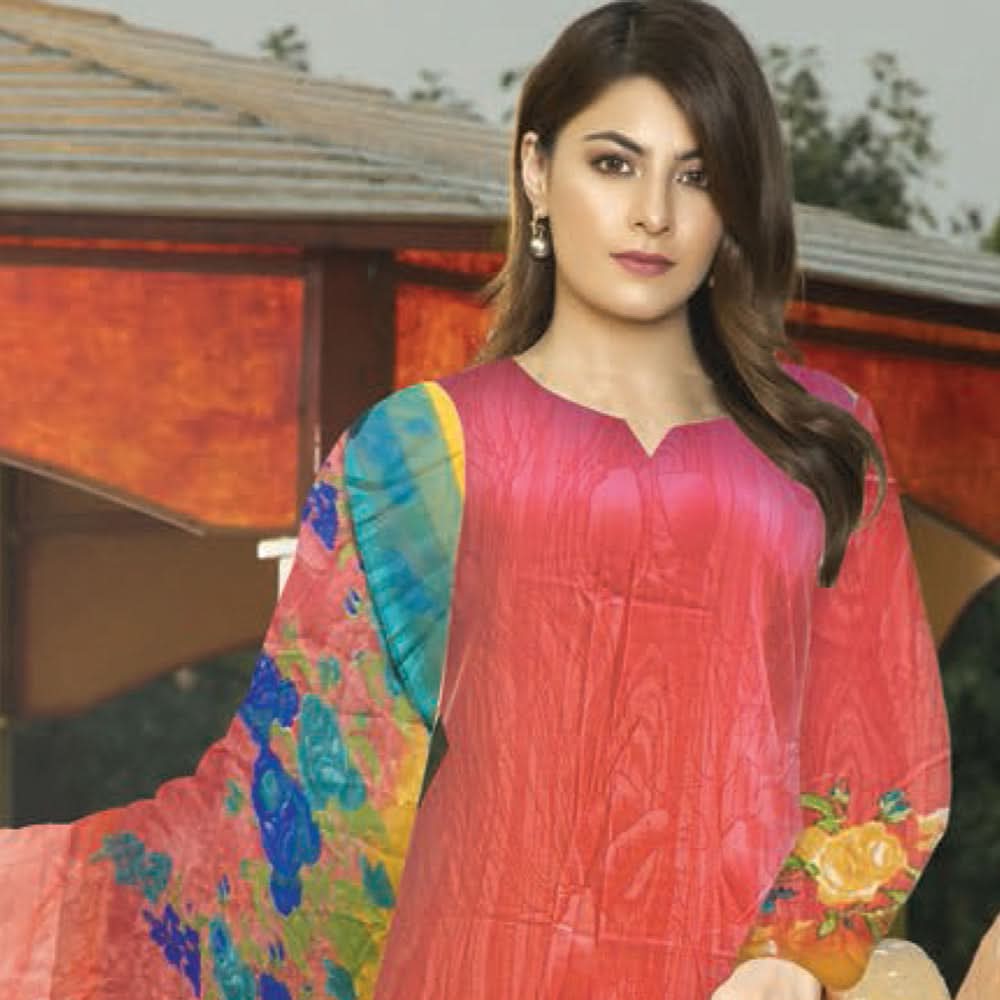 Noor Jahan Anmol Printed Lawn 3 Pcs Un-Stitched Suit - 2-A, Women, 3Pcs Shalwar Suit, Rana Arts, Chase Value