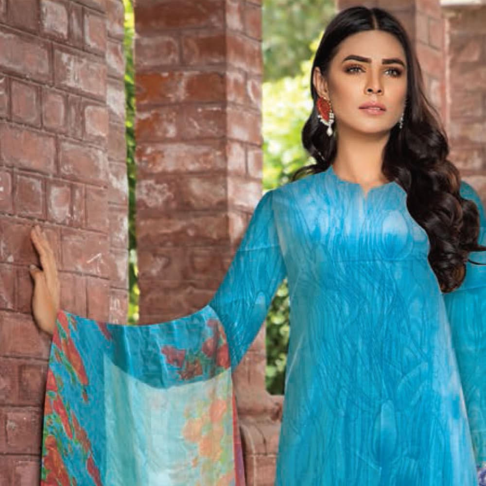 Noor Jahan Anmol Printed Lawn 3 Pcs Un-Stitched Suit - 2-B, Women, 3Pcs Shalwar Suit, Rana Arts, Chase Value