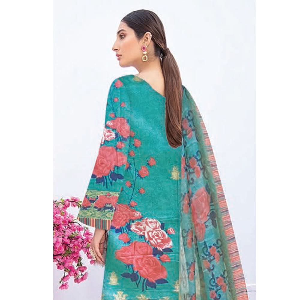 Noor Jahan Anmol Printed Lawn 3 Pcs Un-Stitched Suit - 3-A, Women, 3Pcs Shalwar Suit, Rana Arts, Chase Value