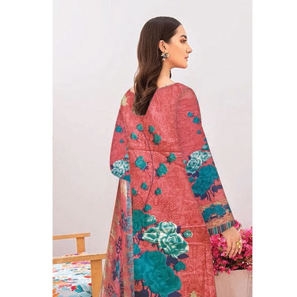 Noor Jahan Anmol Printed Lawn 3 Pcs Un-Stitched Suit - 3-B, Women, 3Pcs Shalwar Suit, Rana Arts, Chase Value