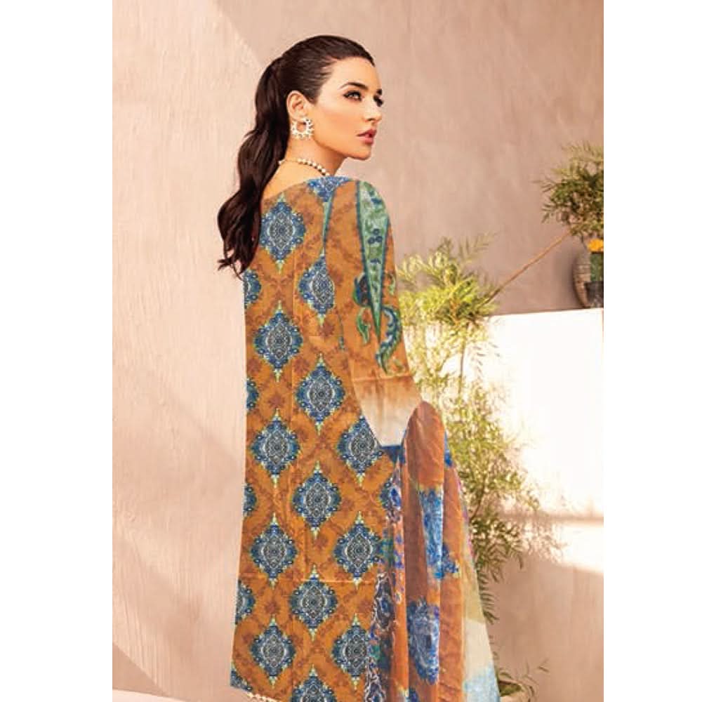Noor Jahan Anmol Printed Lawn 3 Pcs Un-Stitched Suit - 6-A, Women, 3Pcs Shalwar Suit, Rana Arts, Chase Value