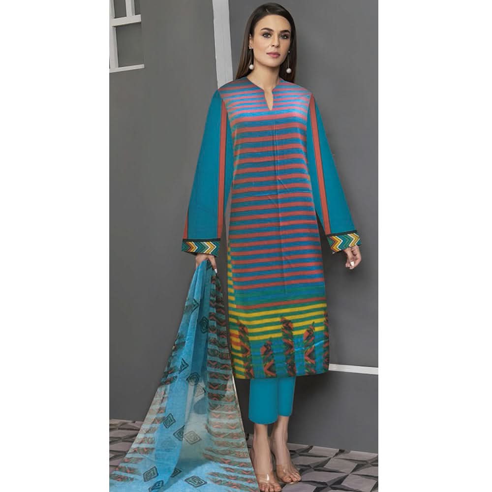Noor Jahan Anmol Printed Lawn 2 Pcs Un-Stitched Suit - 2-A, Women, 2Pcs Shalwar Suit, Rana Arts, Chase Value