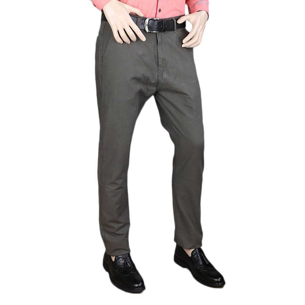 Men's Cotton Chino Pant - Dark Grey, Men, Casual Pants And Jeans, Chase Value, Chase Value
