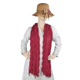 Women's Korkore Chiffon Dupatta - Dark Pink, Women, Dupatta, Chase Value, Chase Value