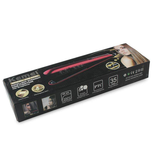 Straightener Kemei KM-2205, Home & Lifestyle, Straightener And Curler, Beauty & Personal Care, Hair Styling, Kemei, Chase Value