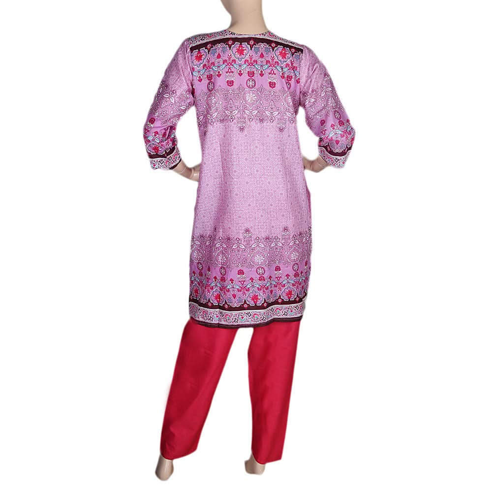 Women's Printed Lawn 2 Pcs Stitched Suit - Multi, Women, Shalwar Suits, Chase Value, Chase Value