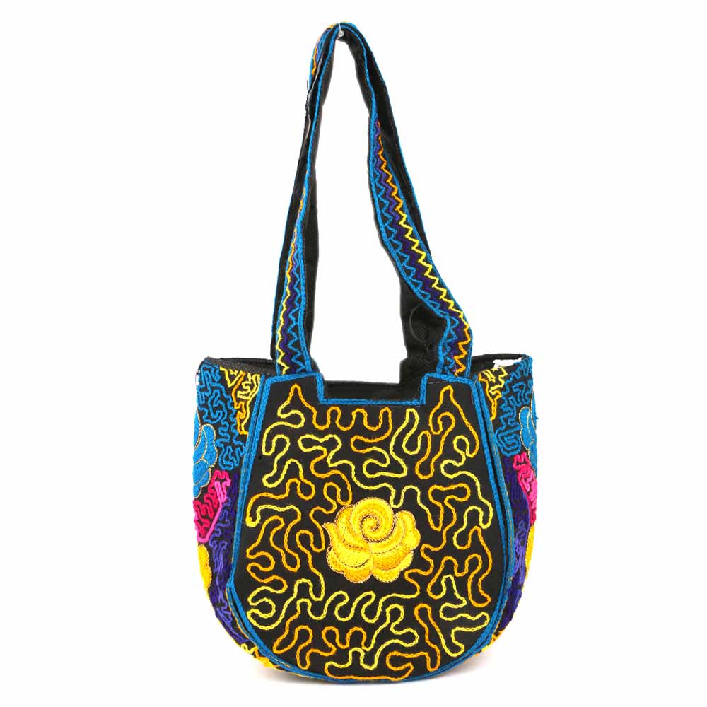 Women's Embroidered Shoulder Handbag - Black, Women, Bags, Chase Value, Chase Value