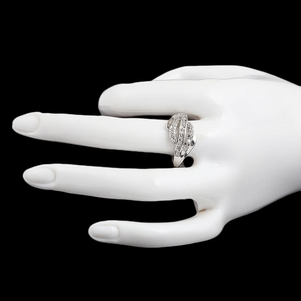 Women's Fancy Studded Ring - Silver - test-store-for-chase-value