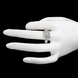 Women's Fancy Studded Ring - Silver - test-store-for-chase-value