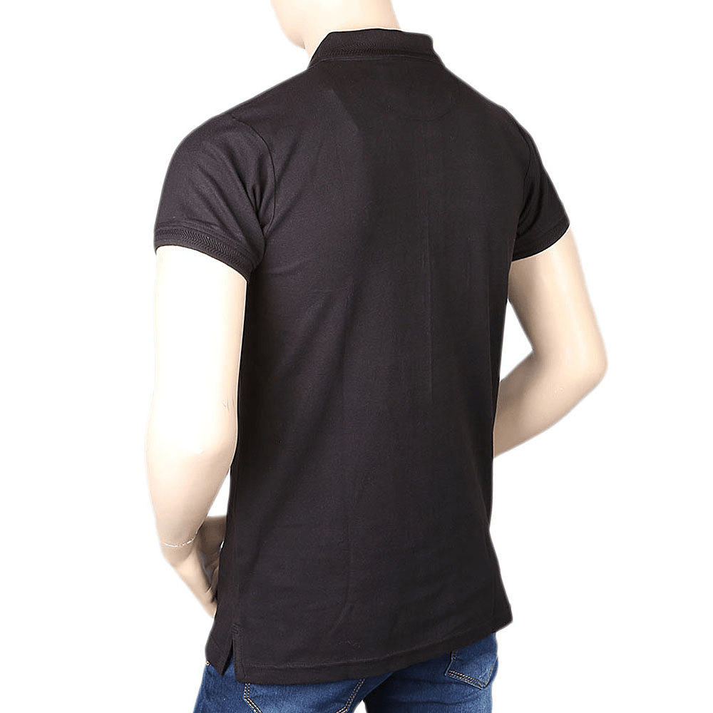 Men's Half Sleeves Polo T-Shirt - Black, Men, T-Shirts And Polos, Chase Value, Chase Value