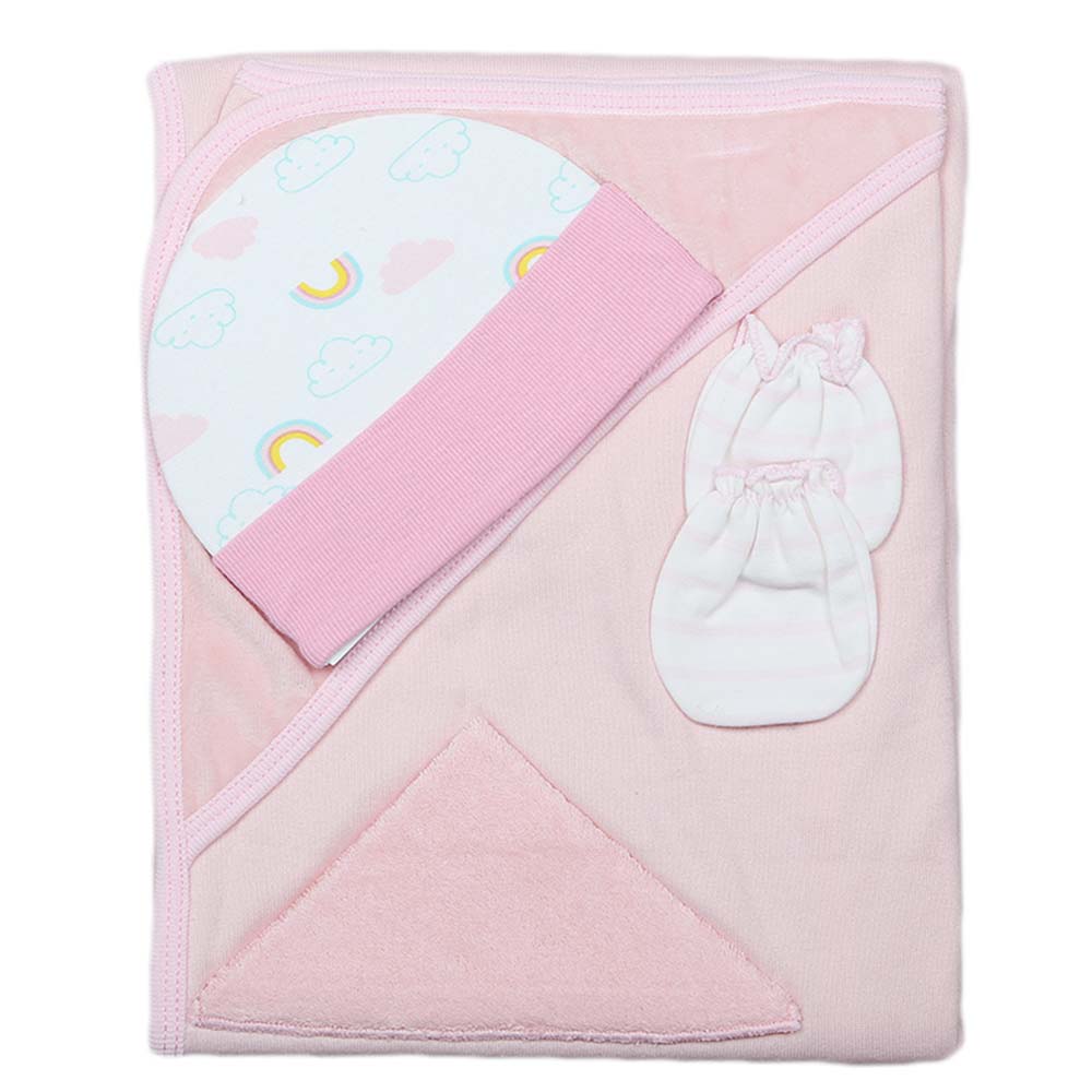 Newborn Gift Set (4 Pcs) - Pink, Kids, NB Girls Sets And Suits, Chase Value, Chase Value
