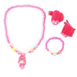 Girls Mala Gift Set - Dark Pink, Kids, Jewellery Sets, Chase Value, Chase Value