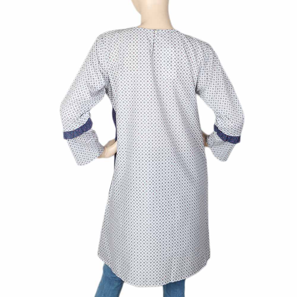 Women's Cotton Kurti - Navy Blue & Grey, Women's Fashion, Chase Value, Chase Value