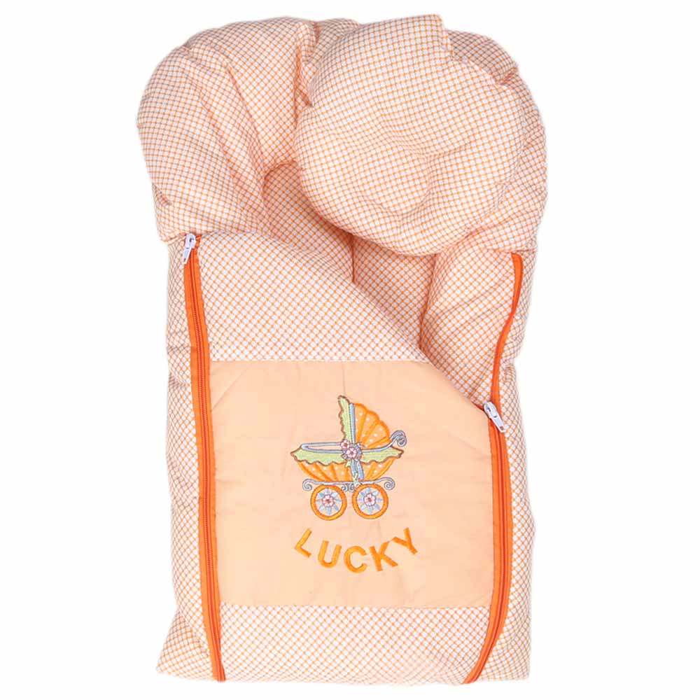Newborn Sleeping Bag With Pillow - Orange, Kids, Sleeping Bags, Chase Value, Chase Value