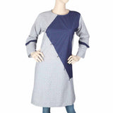 Women's Cotton Kurti - Navy Blue & Grey, Women's Fashion, Chase Value, Chase Value